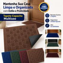 Tapete Capacho Porta De Entrada Antiderrapante Resistente Limpa Pés Cozinha Banheiro Lavanderia Cores e Modelos Sortidas