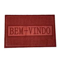 Tapete Capacho Porta Entrada antiderrapante Bem vindo vinho Tapete Capacho Porta Entrada antiderrapante Bem vindo vinho