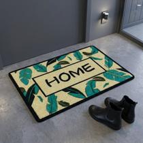 Tapete Capacho Porta Entrada Antiderrapante Lavável Decorativo Bem Vindo Welcome Home Resistente Sujeira Externo Interno Apartamento