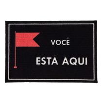 Tapete Capacho porta entrada Felpa Antiderrapante 40x60 Cor:Bandeira
