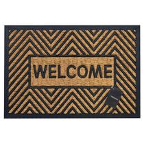 Tapete Capacho Porta Fibra Coco E Borracha 40X60Cm Bem-Vindo