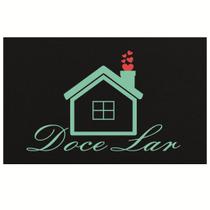 Tapete Capacho Preto Casa Doce Lar Jade - Antiderrapante Tapete Capacho Preto Casa Doce Lar Jade - Antiderrapante