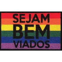 Tapete capacho seja bem viados lgbt 60x40cm Tapete capacho seja bem viados lgbt 60x40cm