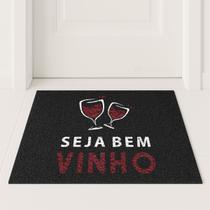 Tapete Capacho Seja Bem Vinho 60x40 Decorativo Para Casa Lar