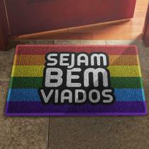 Tapete Capacho Sejam Bem Viados LGBT LGBT+ - Endereço do Kapacho