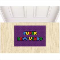TAPETE Capacho Super Bem Vindo Divertido Para Porta Entrada TAPETE Capacho Super Bem Vindo Divertido Para Porta Entrada
