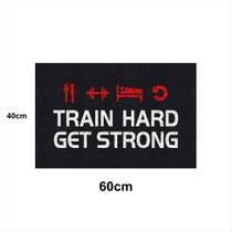 Tapete Capacho TRAIN HARD 60x40 Treino Academia Musculação Tapete Capacho TRAIN HARD 60x40 Treino Academia Musculação