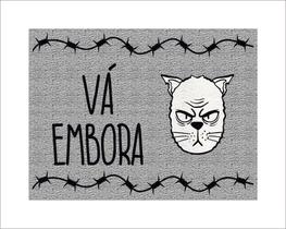 Tapete Capacho Vá Embora Gato Tapete Capacho Vá Embora Gato