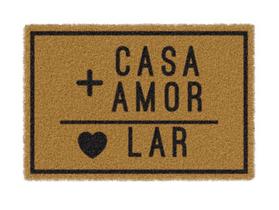Tapete capacho vinil 'Casa + Amor' 60cmx40cm Tapete capacho vinil 'Casa + Amor' 60cmx40cm