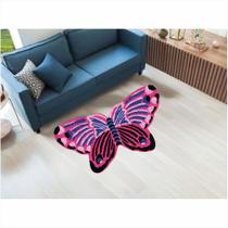 Tapete Capacho Vinil Insecta Borboleta No formato 1,00X60 cm