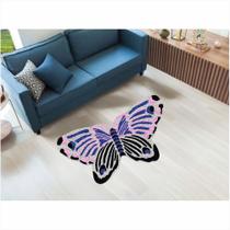 Tapete Capacho Vinil Insecta Borboleta No formato 1,00X60 cm