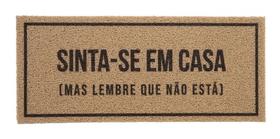 Tapete Capacho Vinil Sinta-se Em Casa 30x70 Print Kapazi