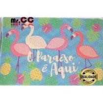 Tapete Capacho Vinílico Flamingo Verao 60x40 Decor Casa Tapete Capacho Vinílico Flamingo Verao 60x40 Decor Casa