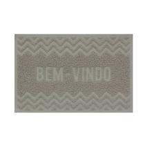 Tapete Capacho Vinilico Zigzag 40x60cm Uzoo Porta Entrada Decoração Antiderrapante