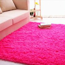 Tapete Carpete 1,40x2,00m Peludo Felpudo Pelo Alto Macio Sala Quarto Rosa Pink