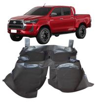 Tapete Carpete Assoalho PRETO TOYOTA HILUX DUPLA 2016/23