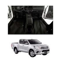 Tapete Carpete Assoalho PRETO TOYOTA HILUX DUPLA 2016/23