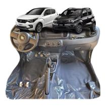 Tapete Carpete Assoalho Vinil grafite Fiat Mobi Todos