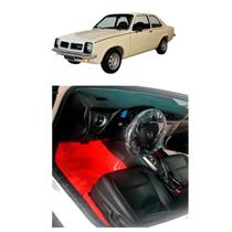 Tapete Carpete Assoalho Vinil Liso Chevette Todos VERMELHO