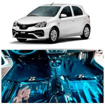 Tapete Carpete Assoalho Vinil Liso Toyota Etios Hatch grafit