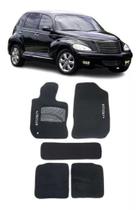 Tapete Carpete Bordado Chrysler Pt Cruiser Ano 2000 Até 2011 - Grafite - 500.325