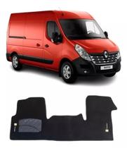 Tapete Carpete Bordado Renault Master 2016 A 2019 Preto - 500.652PTO