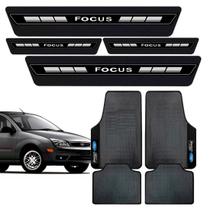 Tapete Carpete Borracha + Soleira Adesiva porta Ford Focus