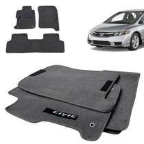 Tapete Carpete Cinza Premium New Civic 2006 A 2016 Bordado Tapete Carpete Cinza Premium New Civic 2006 A 2016 Bordado