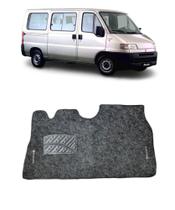 Tapete Carpete Fiat Ducato 1999 a 2011 com Logo Bordado Grafite-400.319GRF