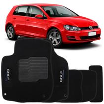 Tapete Carpete Golf 2014 à 2018 Preto Logo Bordado Jogo 5 Peças Personalizado Automotivo Tapete Carpete Golf 2014 à 2018 Preto Logo Bordado Jogo 5 Peças Personalizado Automotivo