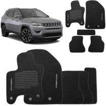 Tapete Carpete Jeep Compass Com A Base Pinada Em Pvc