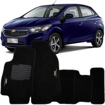 Tapete Carpete Onix 2018 à 2019 Preto Logo Bordado Jogo 5 Peças Personalizado Automotivo Tapete Carpete Onix 2018 à 2019 Preto Logo Bordado Jogo 5 Peças Personalizado Automotivo