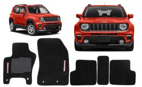 Tapete Carpete Preto Renegade 5 Peças 2017