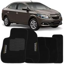 Tapete Carpete Prisma 2013 à 2019 Preto Logo Bordado Jogo 5 Peças Personalizado Automotivo