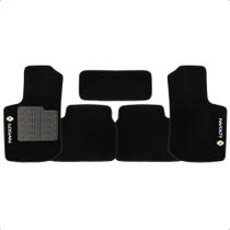 Tapete Carpete Renault Logan 2014 em Diante 5 Pçs Preto Requinte