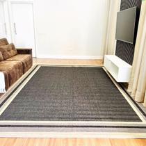 Tapete Carpete Sala Moldura 200x250 Luxo Sem Pelo Quarto