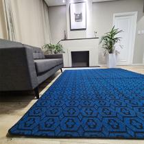 Tapete Carpete Sala Quarto Elegante Geométrico 1,00 X 1,50