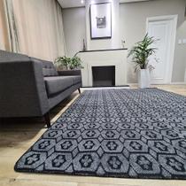 Tapete Carpete Sala Quarto Elegante Geométrico 1,00 X 1,50