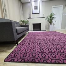 Tapete Carpete Sala Quarto Elegante Geométrico 1,00 X 1,50