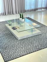 Tapete Carpete Sala Quarto Escritório Parquet Cinza 2 x 3,0M Tapete Carpete Sala Quarto Escritório Parquet Cinza 2 x 3,0M