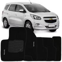 Tapete Carpete Spin 2012 à 2018 Preto Logo Bordado Jogo 5 Peças Personalizado Automotivo Tapete Carpete Spin 2012 à 2018 Preto Logo Bordado Jogo 5 Peças Personalizado Automotivo