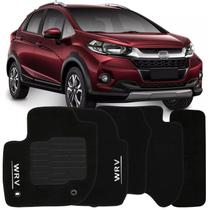 Tapete Carpete Wrv 2017 à 2021 Preto Logo Bordado Jogo 5 Peças Automotivo Soft Tapete Carpete Wrv 2017 à 2021 Preto Logo Bordado Jogo 5 Peças Automotivo Soft