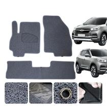 Tapete Carro Capacho Para Tiggo 5x Pro 22 23 24 25 Max Drive Cor Cinza Resistente 12mm espessura