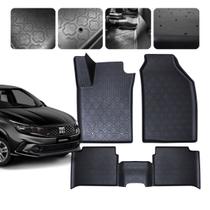 Tapete Carro Tipo Bandeja para Fiat Argo Novo 2025 2026 Borda Elevada Resistente Completo 5 peças