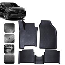 Tapete carro tipo Bandeja para Fiat Fastback Híbrido 22 a 2025 2026 Borda Alta Resistente Completo Tapete carro tipo Bandeja para Fiat Fastback Híbrido 22 a 2025 2026 Borda Alta Resistente Completo