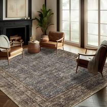 Tapete CHAMPLANT 244 x 305 cm Retro Boho Antiderrapante