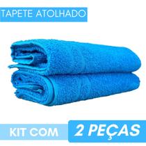 Tapete Chão Banheiro 2 Peças Toalha Piso Pezinho 50cmX74cm