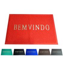 Tapete chapacho Bem Vindo Antiderrapante PVC