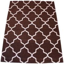Tapete Chenille Indiano Mesquita Marroquino Marrom 2,00 x 2,50m
