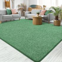 Tapete Chicrug 183x274 cm Memory Foam Low Pile Verde Branco